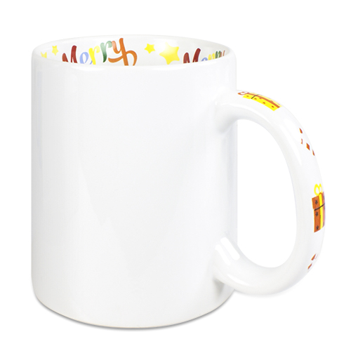 Keramik-Mottotasse 11oz weiß, mit Innendruck - XMAS – Bild 2