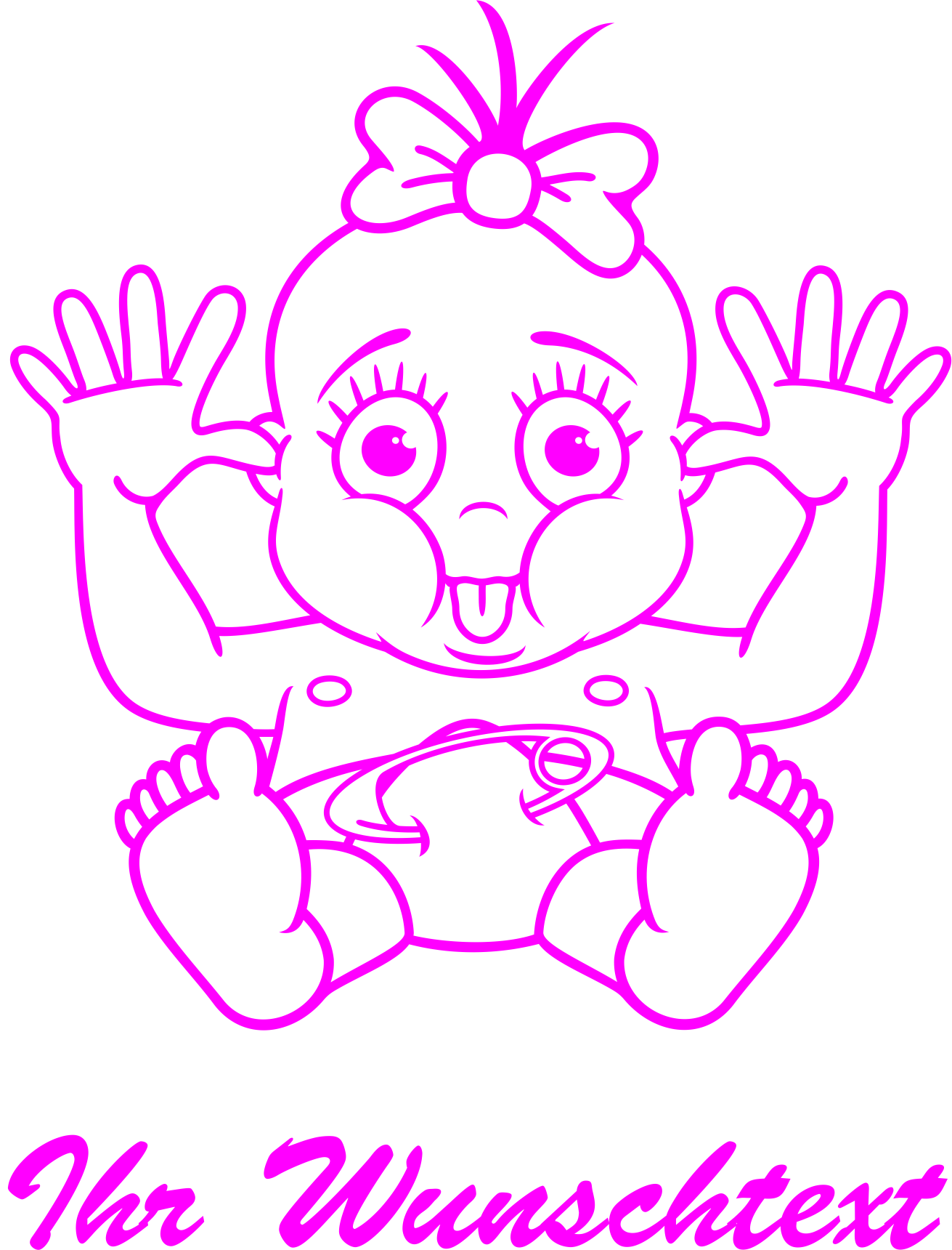 Weiteres Bild zu Baby Aufkleber Mädchen