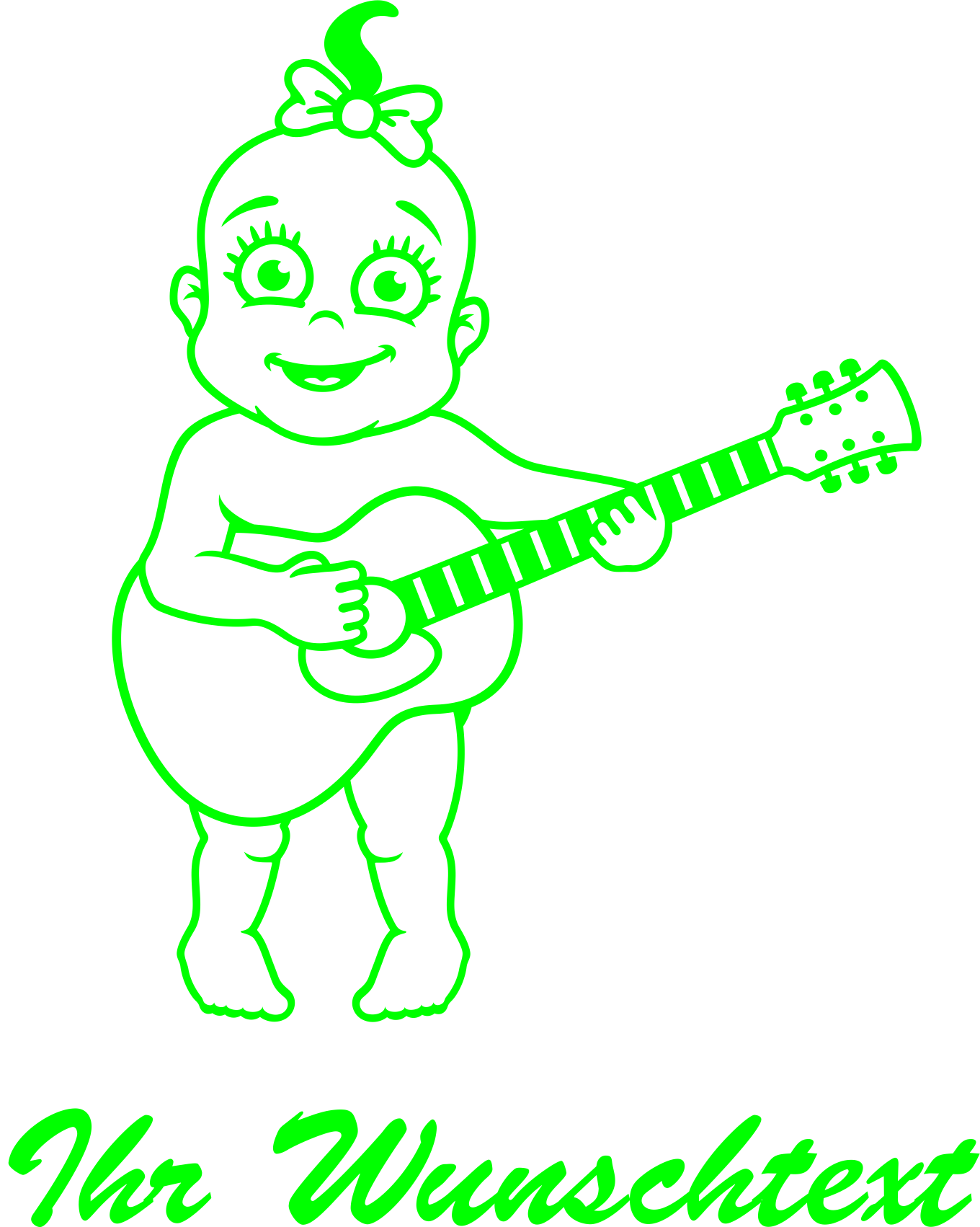 Weiteres Bild zu Baby Aufkleber Mädchen