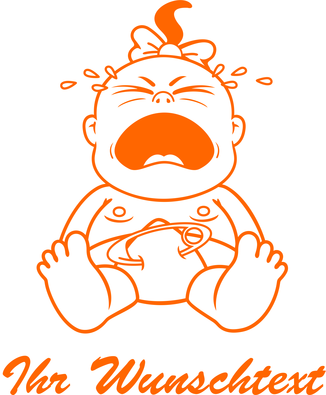 Weiteres Bild zu Baby Aufkleber Mädchen