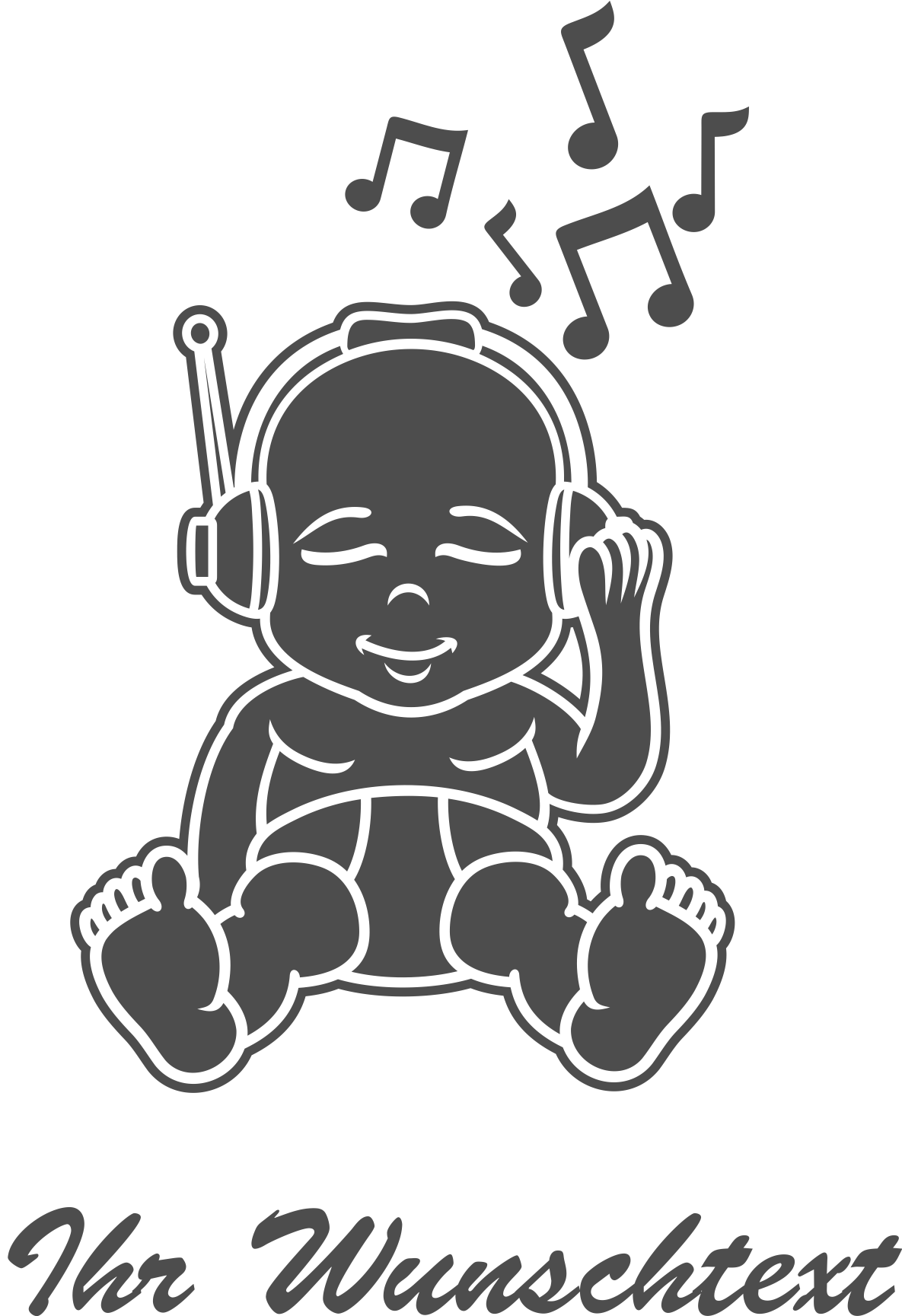 Baby Aufkleber Buben gefüllt