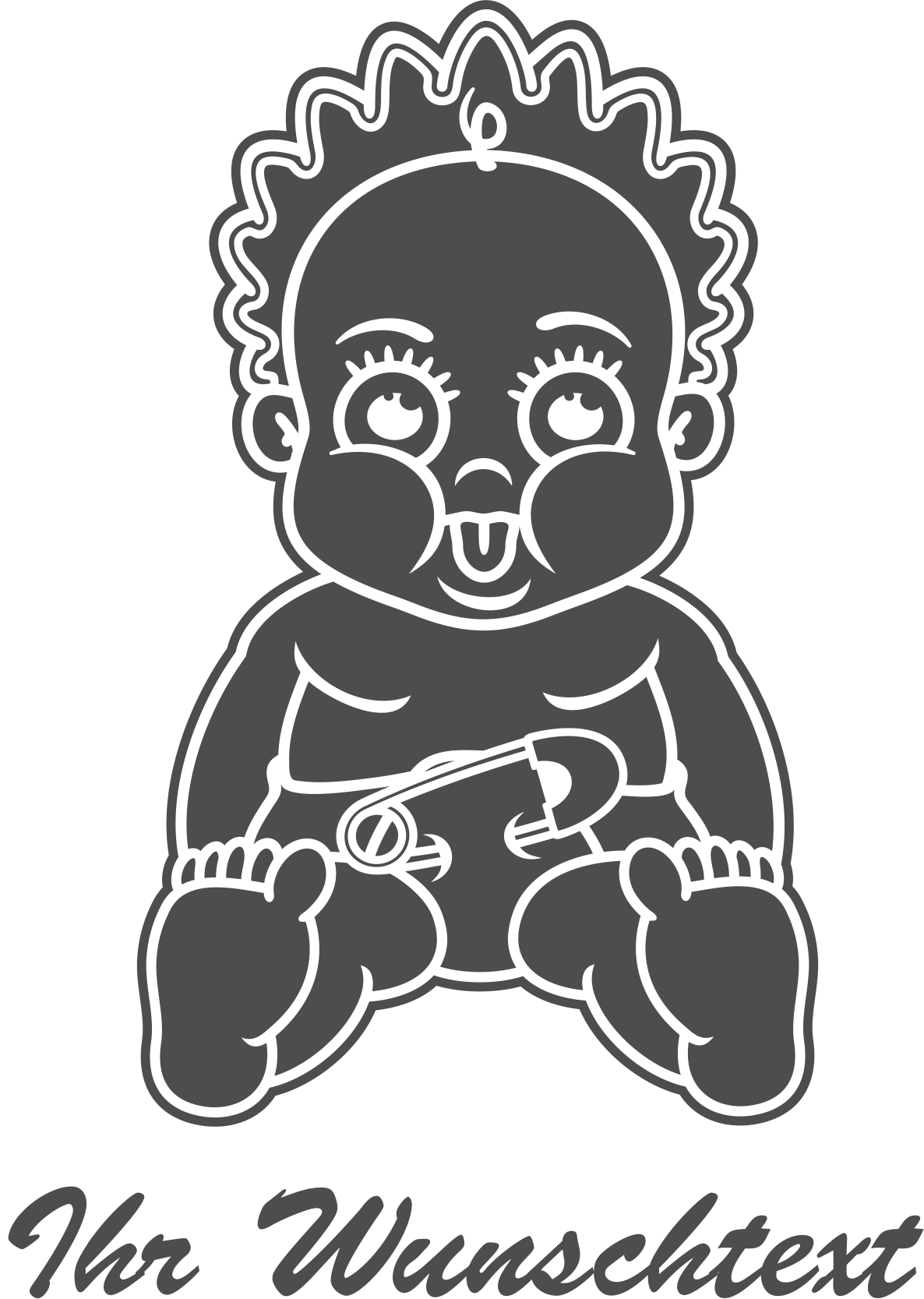 Weiteres Bild zu Baby Aufkleber Mädchen gefüllt