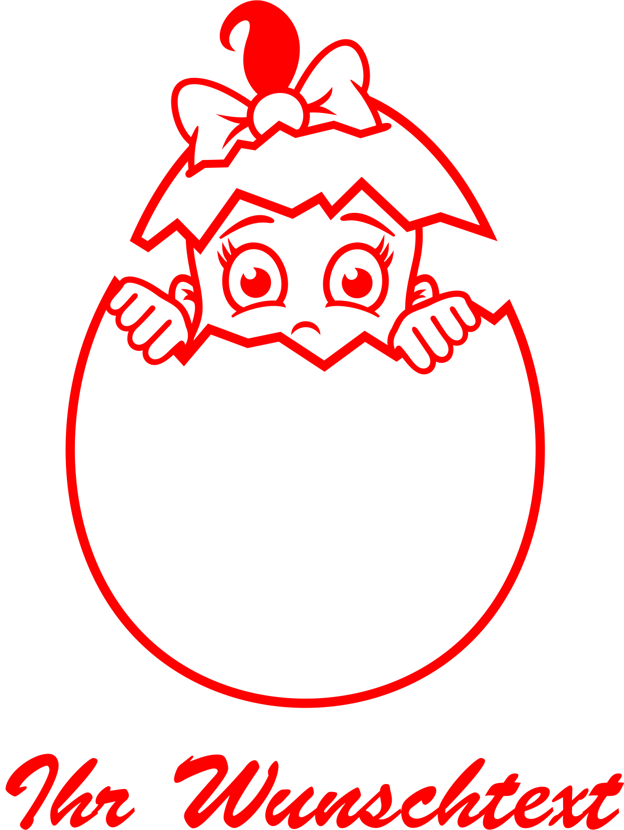 Weiteres Bild zu Baby Aufkleber Mädchen